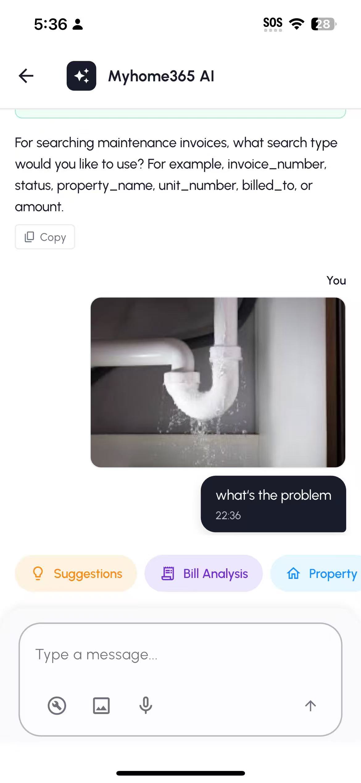 Maintenance image analysis